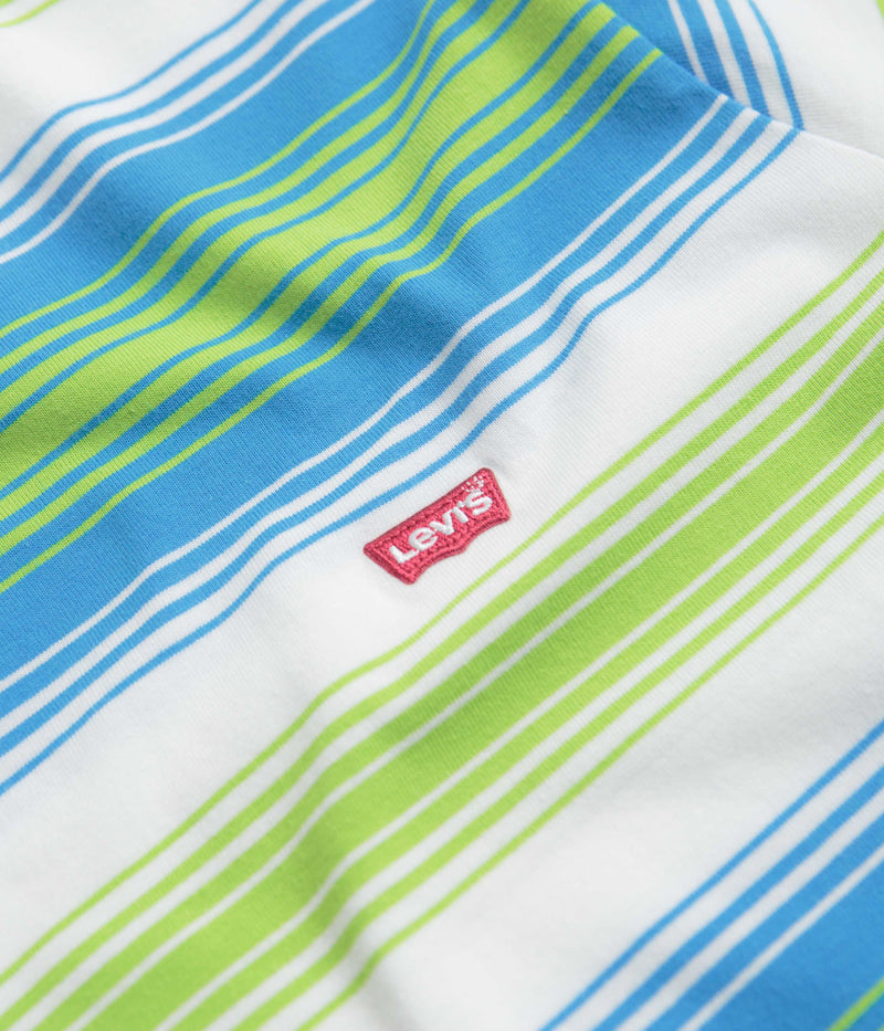 Levi's® Red Tab™ Original Housemark T-Shirt in White and Blue / Green