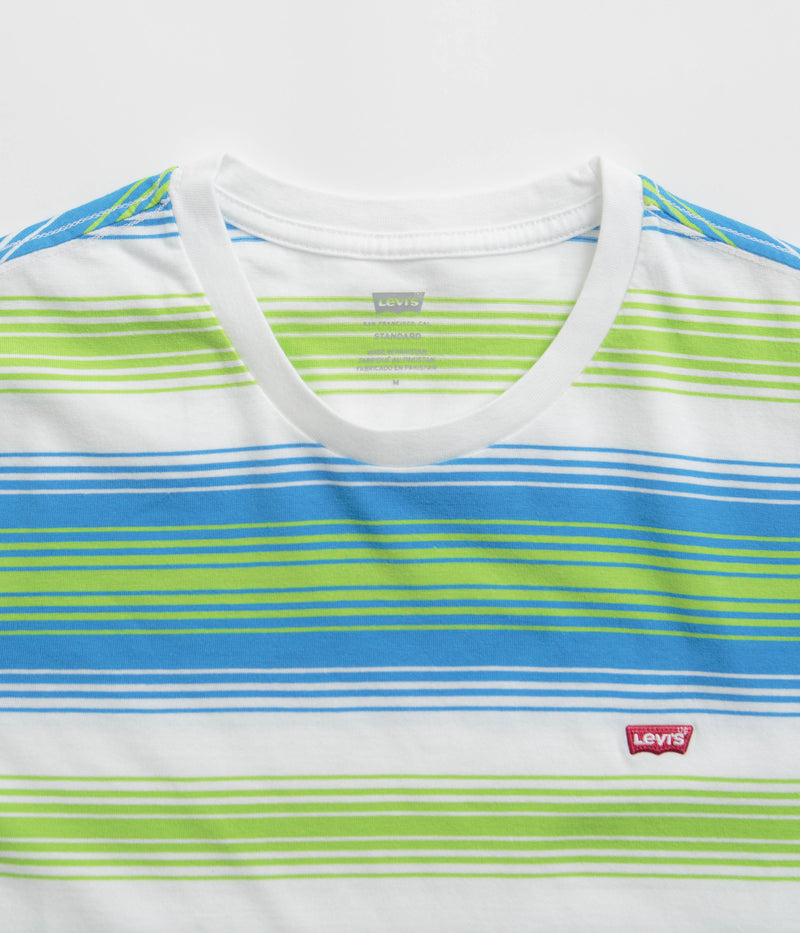 Levi's® Red Tab™ Original Housemark T-Shirt in White and Blue / Green