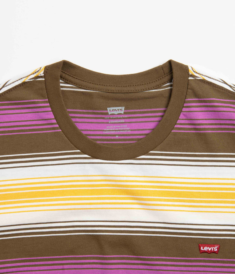 Levi's® Red Tab™ Original Housemark T-Shirt in White and Brown / Yellow / Purple