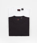 Levi's® Skate 2 Pack T-Shirt in White and Jet Black