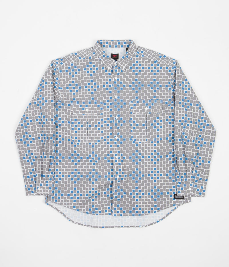 Levi's® Skate Woven Shirt in Grey and Blue Squares