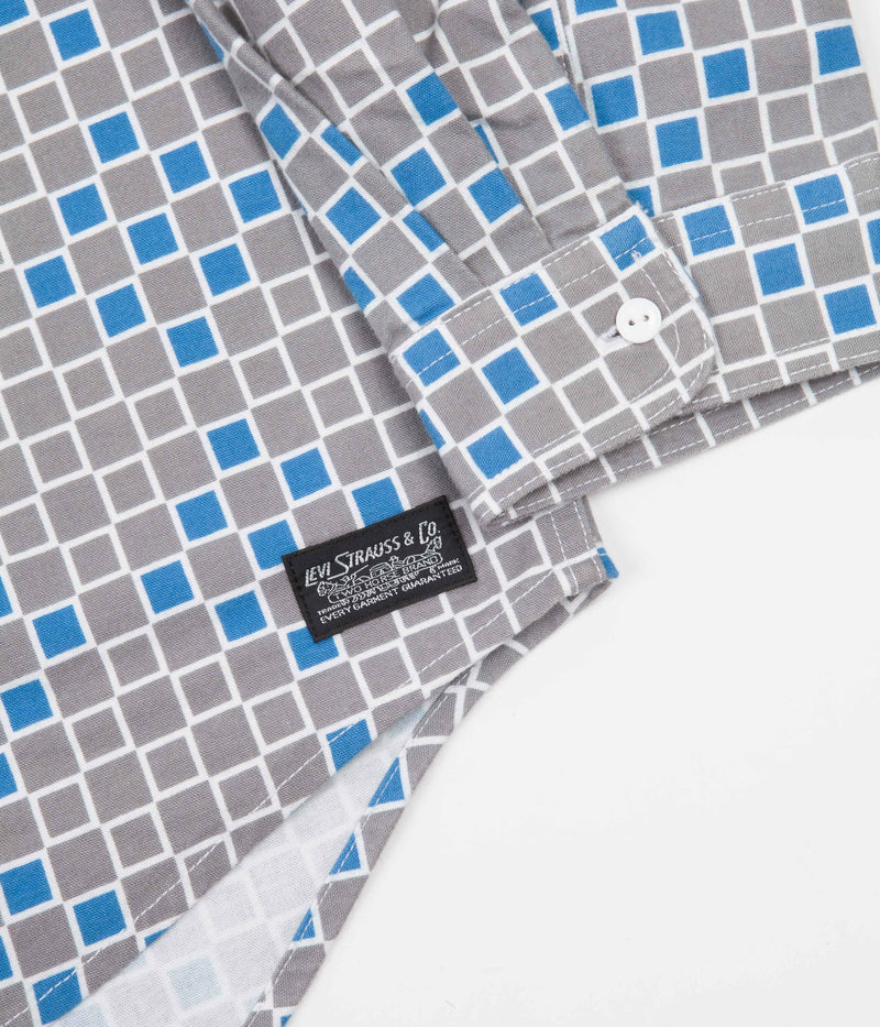 Levi's® Skate Woven Shirt in Grey and Blue Squares