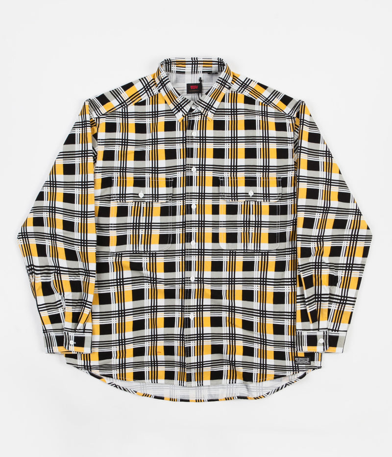 Levi's® Skate Woven Shirt in Printed Black and Yellow
