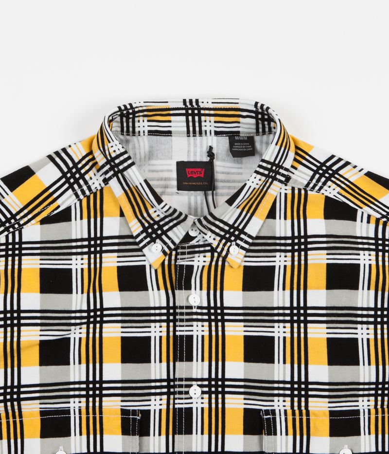 Levi's® Skate Woven Shirt in Printed Black and Yellow