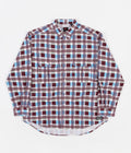 Levi's® Skate Woven Shirt in Printed Burgundy and Blue