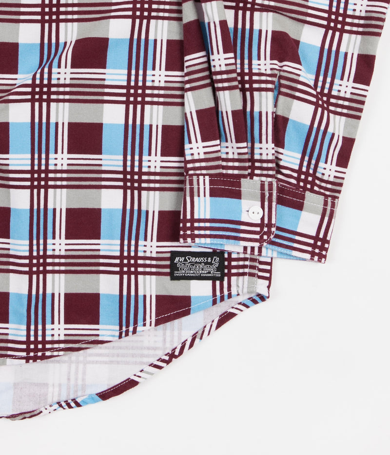 Levi's® Skate Woven Shirt in Printed Burgundy and Blue