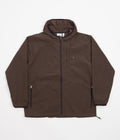 Adidas Lightweight Shell Jacket in Brown and Black / Orange Rush