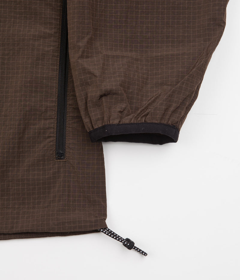 Adidas Lightweight Shell Jacket in Brown and Black / Orange Rush