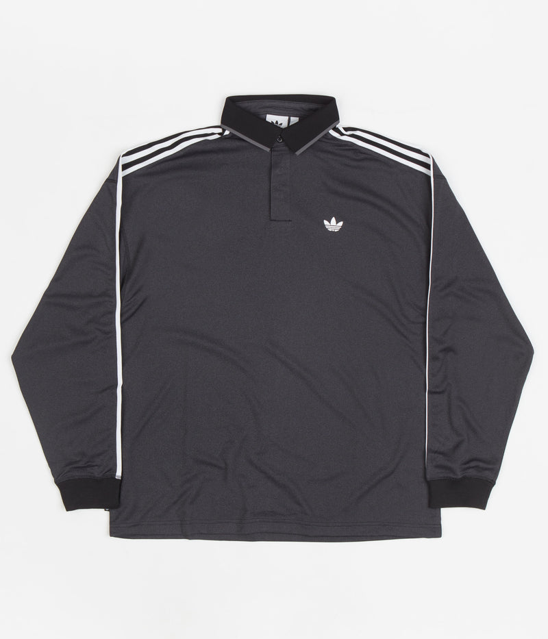 Adidas Long Sleeve Football Jersey in Black and Grey Five / White