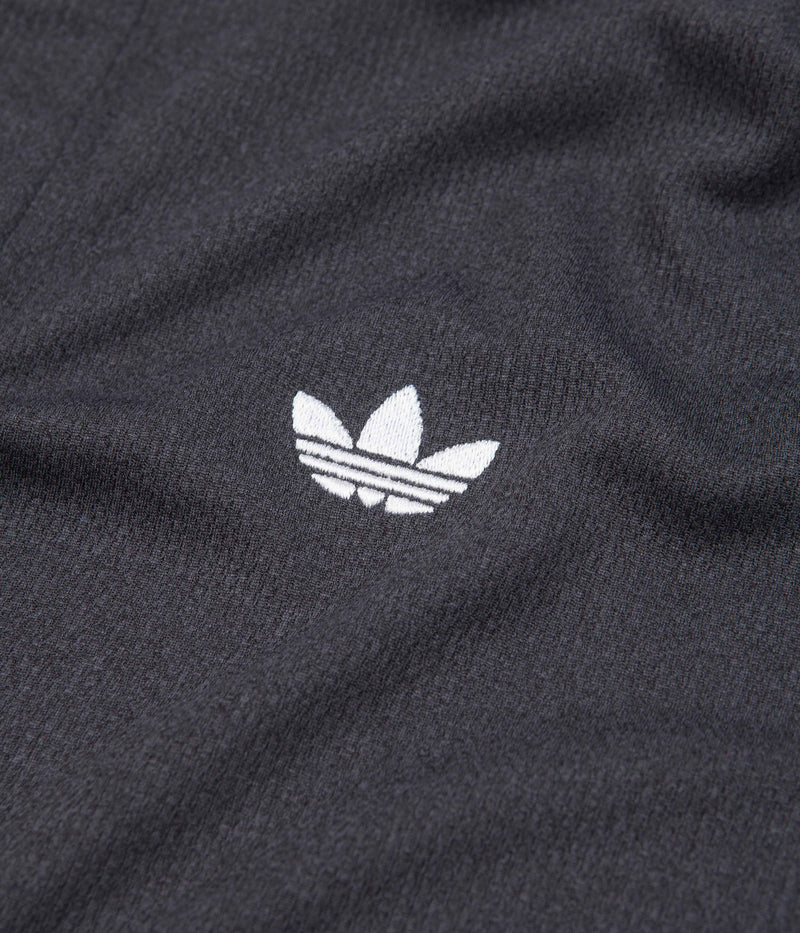 Adidas Long Sleeve Football Jersey in Black and Grey Five / White