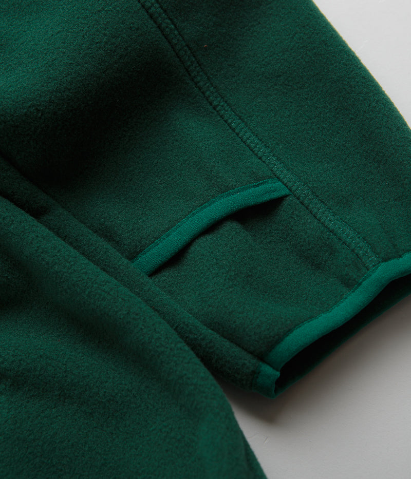 Magenta Antartic Zipped Hoodie in Green