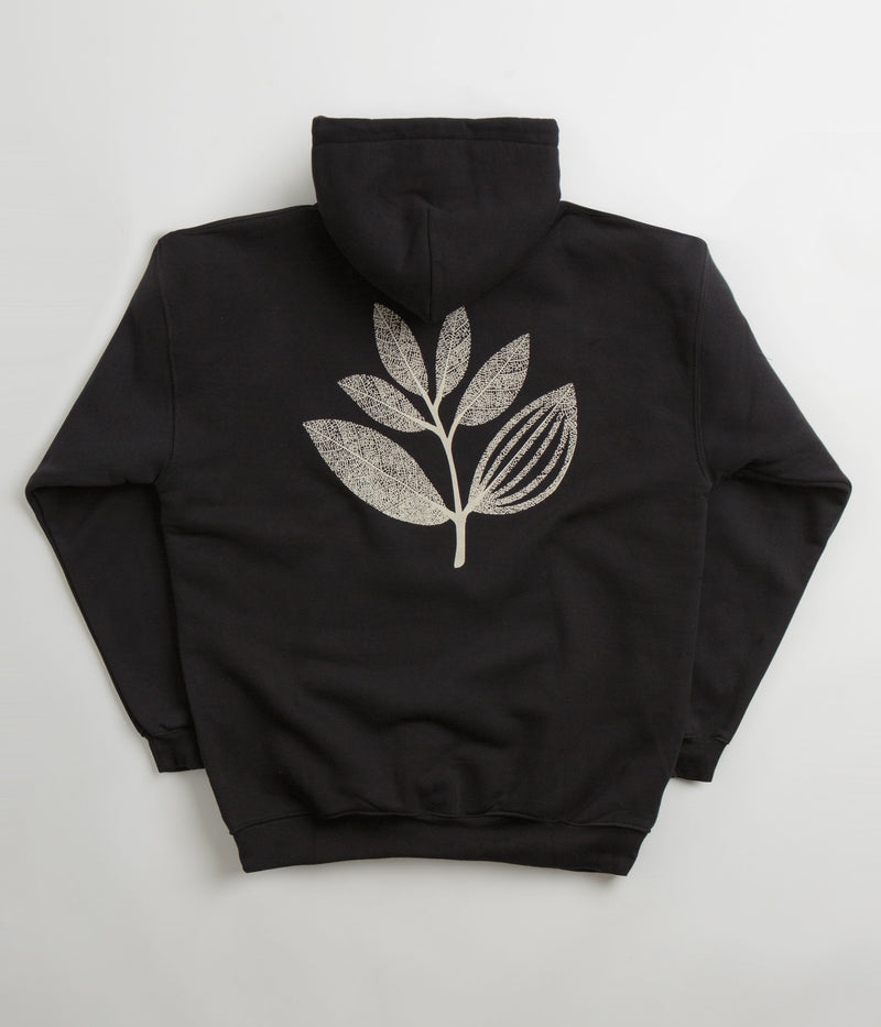 Magenta Botanic Hoodie in Black