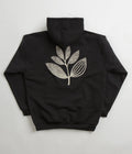 Magenta Botanic Hoodie in Black