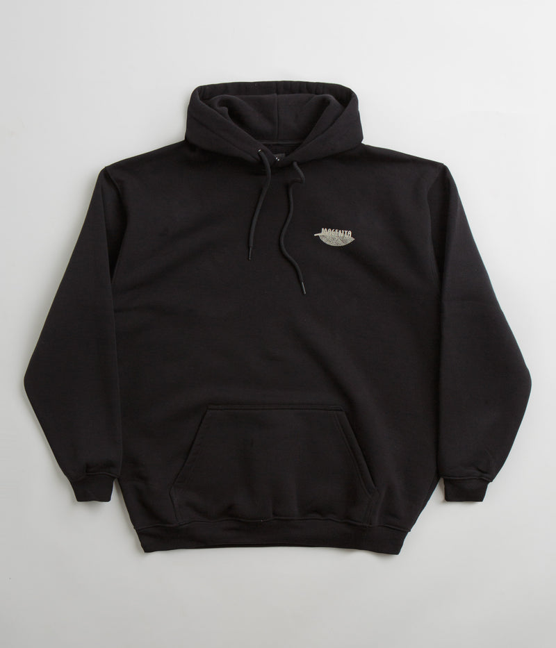 Magenta Botanic Hoodie in Black