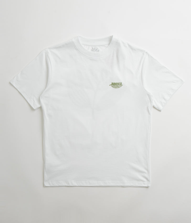 Magenta Botanic T-Shirt in White