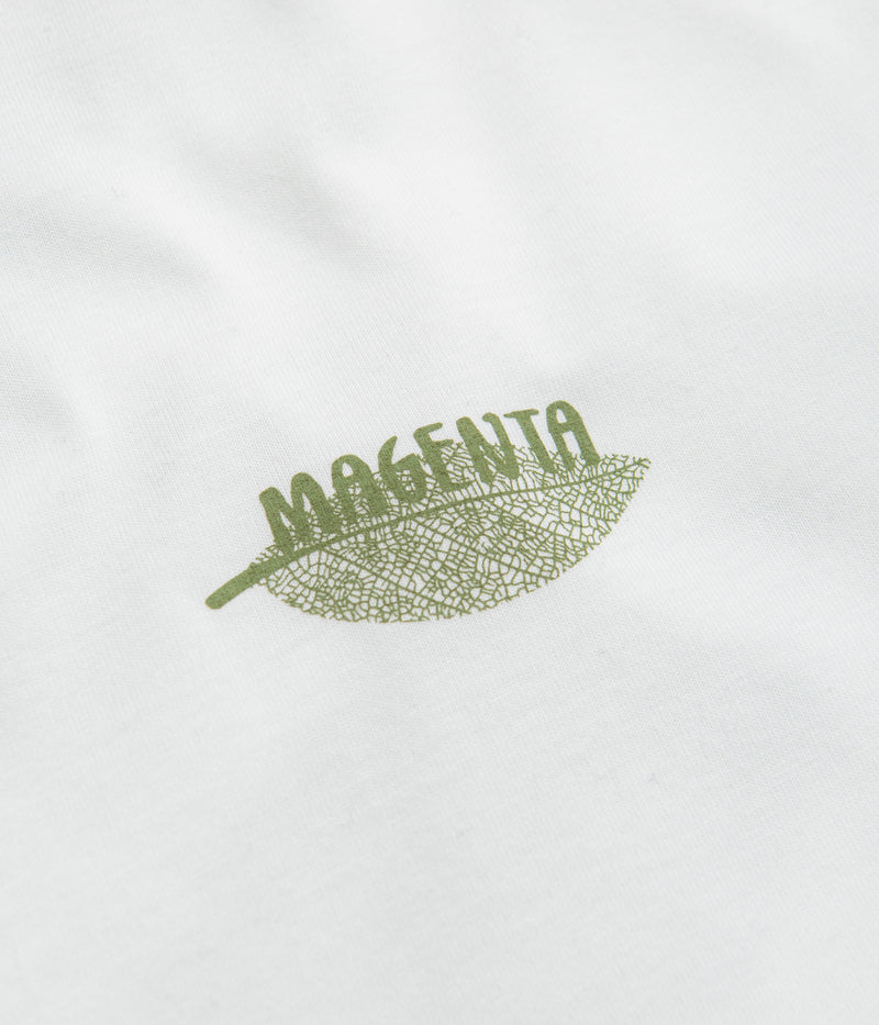 Magenta Botanic T-Shirt in White