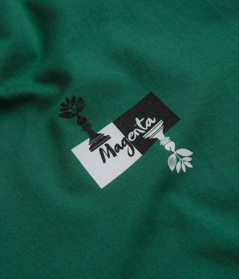 Magenta Chess T-Shirt in Green