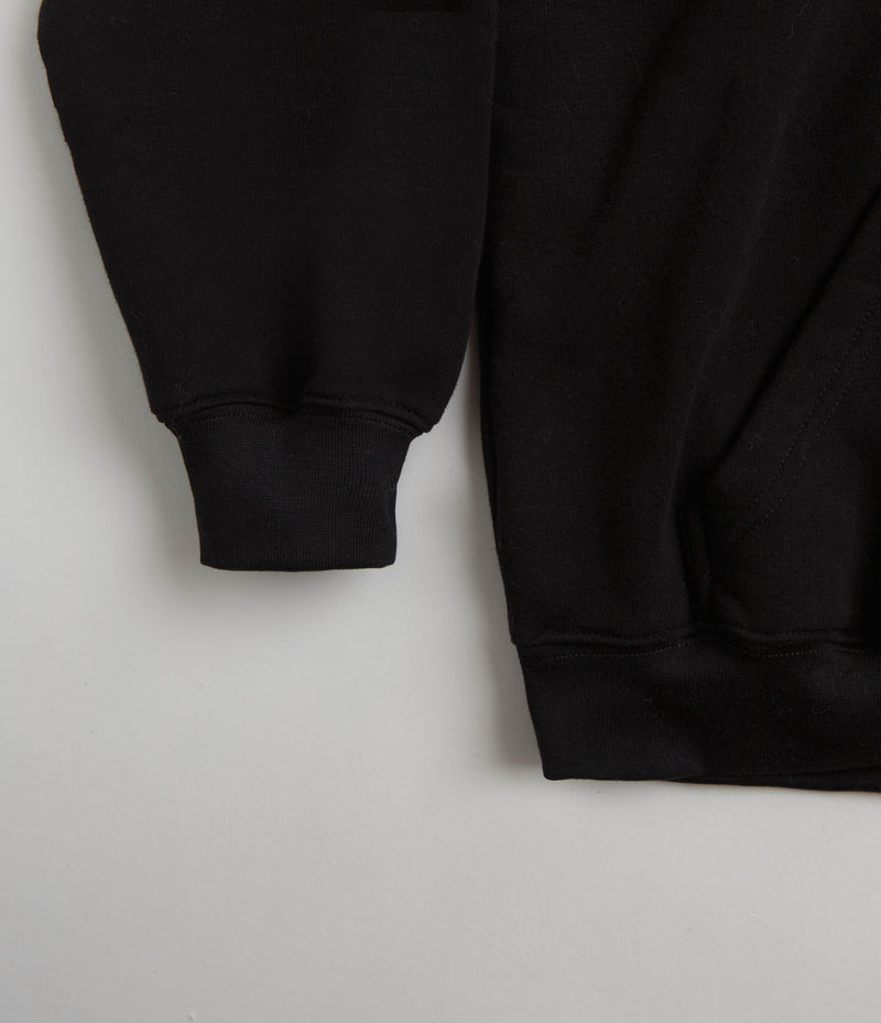 Magenta Cord Plant Hoodie in Black