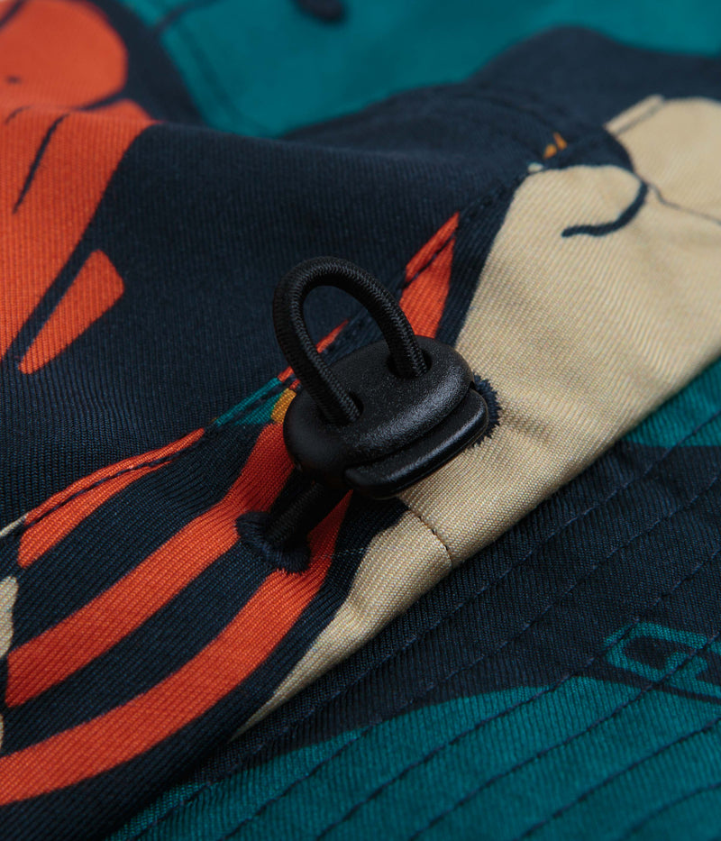 Magenta Deep Bucket Hat in Navy