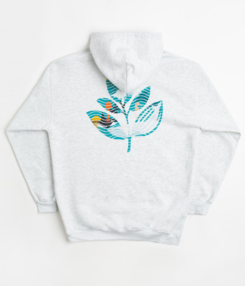 Magenta Deep Plant Hoodie in  Ash