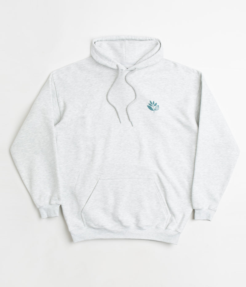 Magenta Deep Plant Hoodie in  Ash