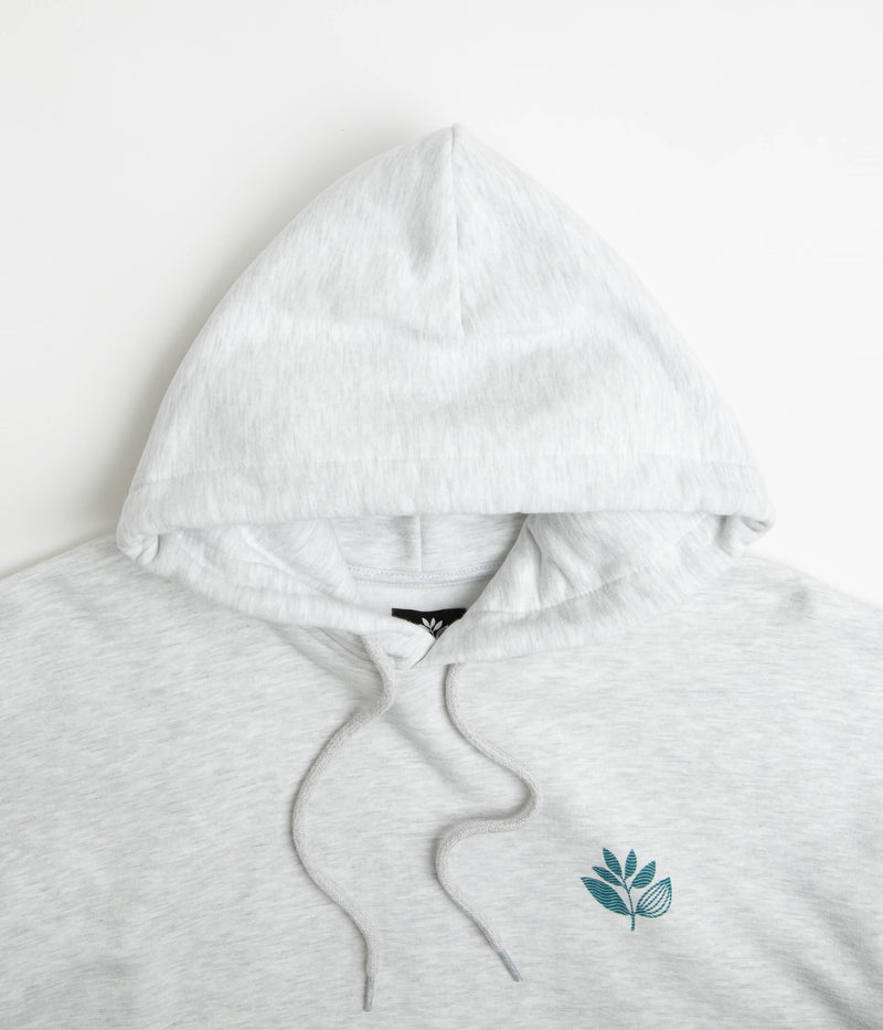 Magenta Deep Plant Hoodie in  Ash
