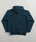 Magenta Embro Hoodie in Petrol Blue