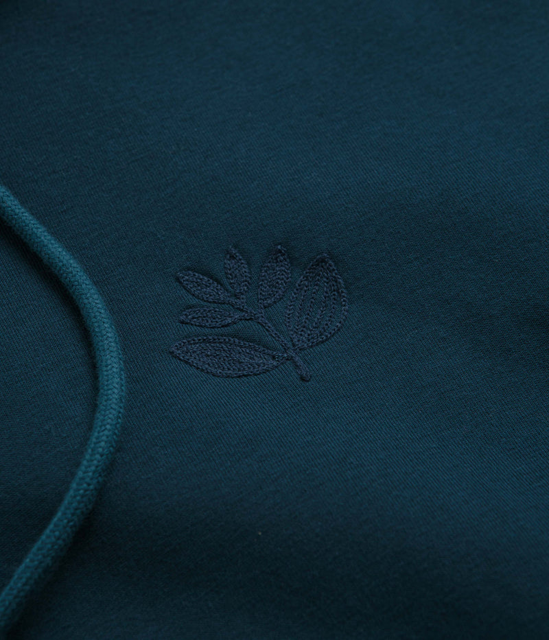 Magenta Embro Hoodie in Petrol Blue
