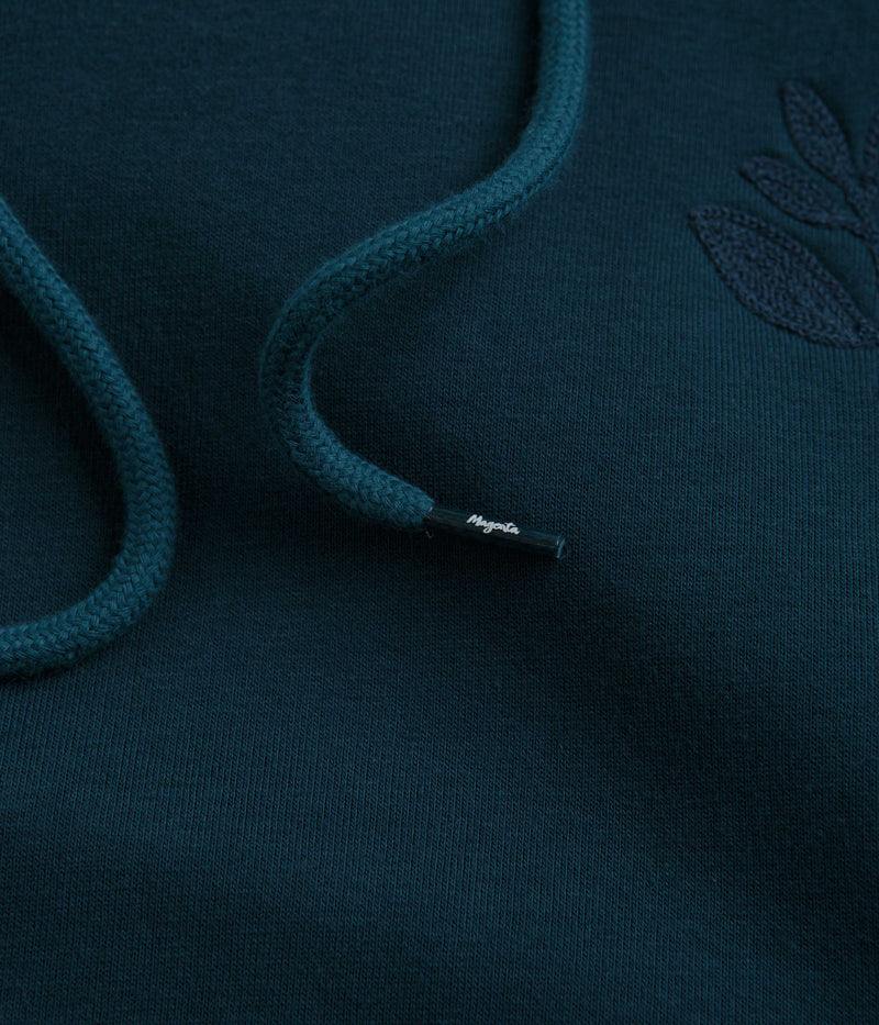 Magenta Embro Hoodie in Petrol Blue