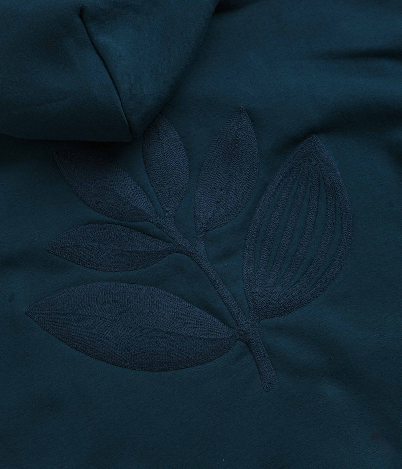 Magenta Embro Hoodie in Petrol Blue