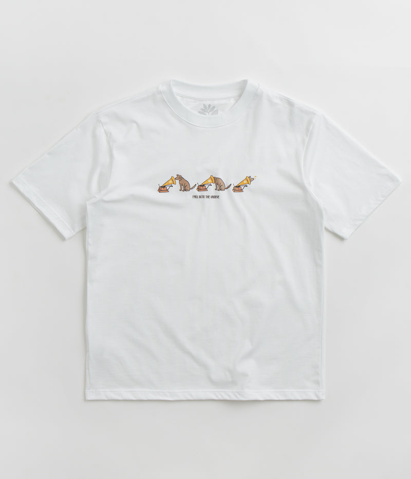 Magenta Groove T-Shirt in White