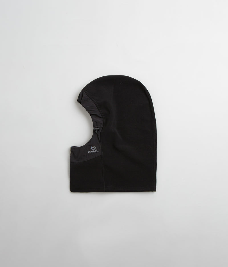 Magenta Hold Up Fleece Mask in Black
