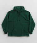Magenta Loop Fleece Hoodie in Green