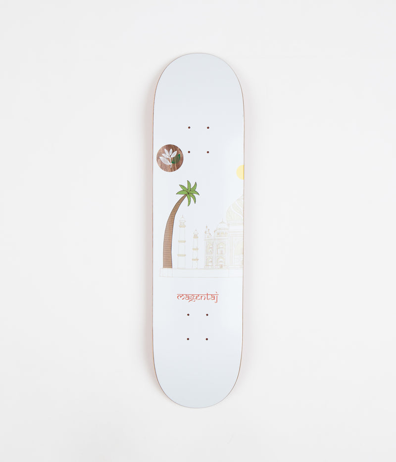 Magenta Magentaj Day Steep Concave Deck in White and 7.875"