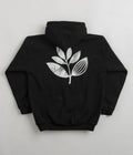 Magenta Marble Hoodie in Black