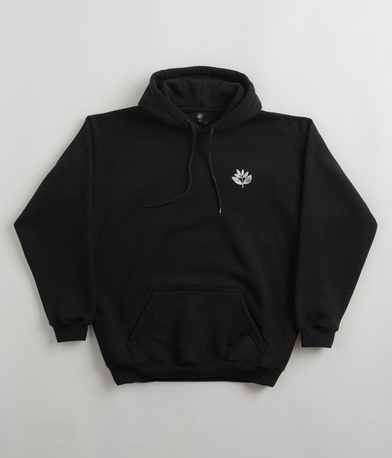 Magenta Marble Hoodie in Black