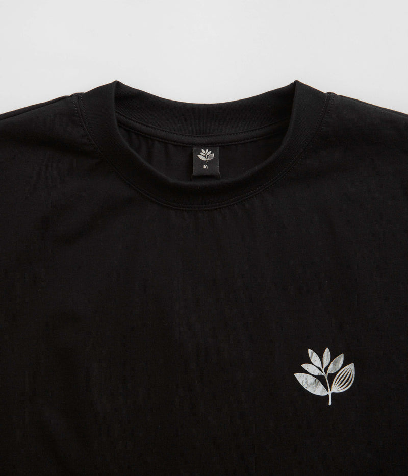 Magenta Marble T-Shirt in Black