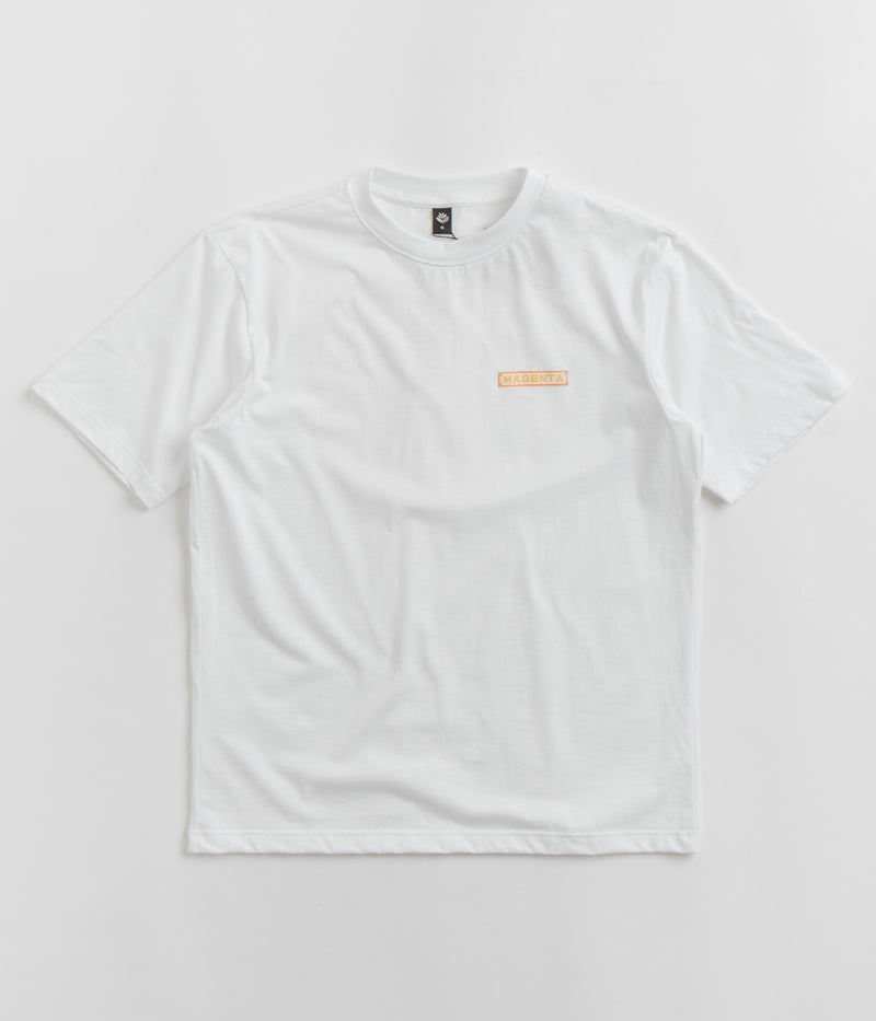 Magenta Mosaic T-Shirt in White