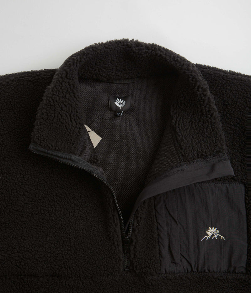 Magenta MTN 3/4 High Neck Fleece in Black