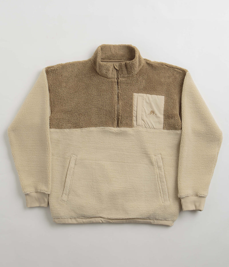 Magenta MTN 3/4 High Neck Fleece in Dark and Light Beige