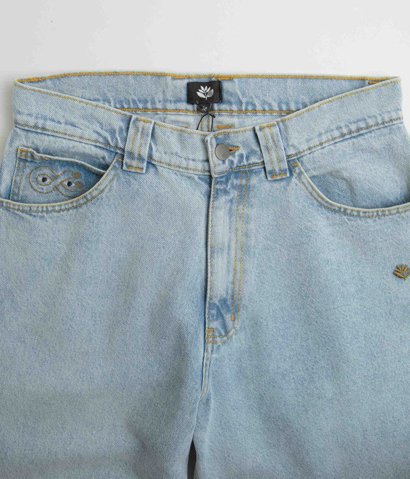 Magenta OG 2 Tone Jeans in Washed Denim and Orange