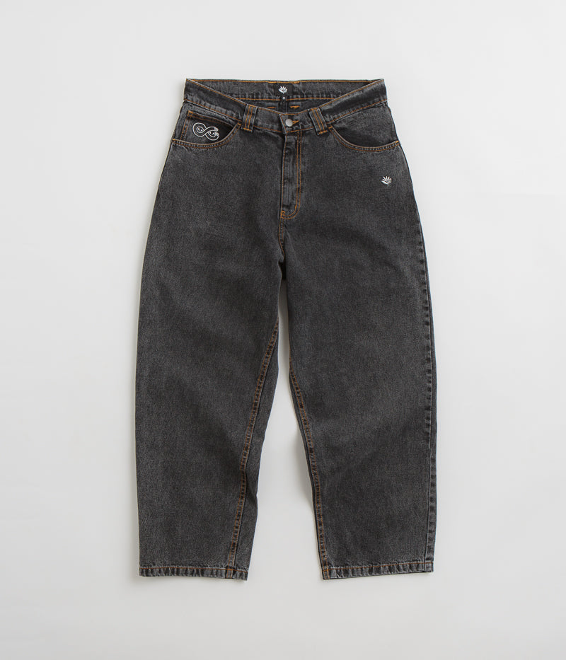 Magenta OG Denim Pants in Distressed Black