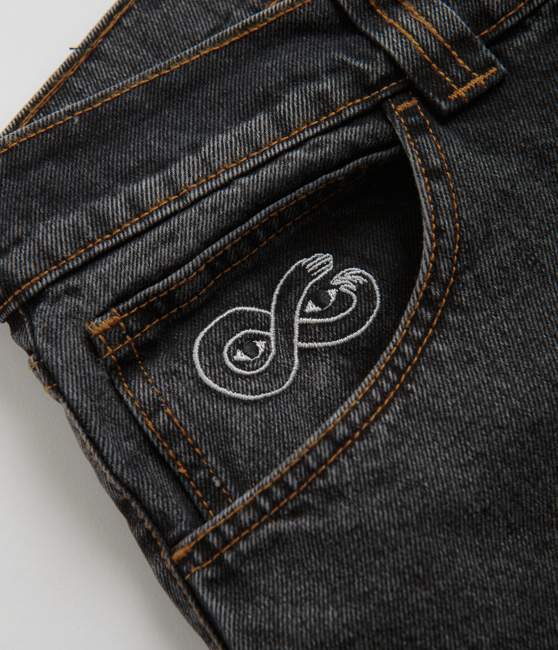 Magenta OG Denim Pants in Distressed Black