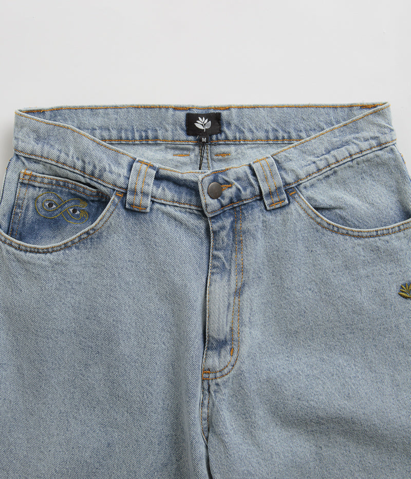 Magenta OG Denim Pants in Washed Blue