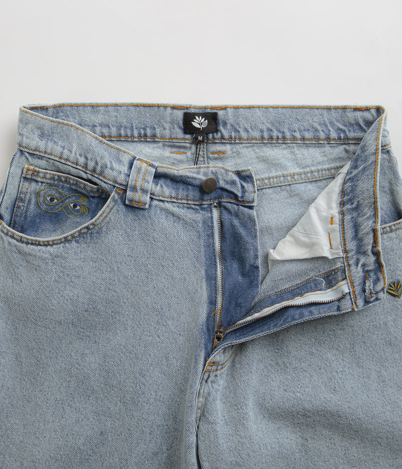 Magenta OG Denim Pants in Washed Blue