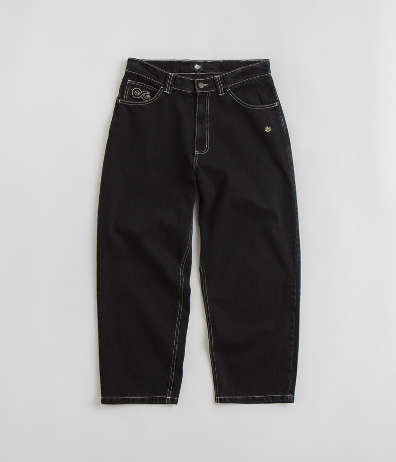Magenta OG Stitch Jeans in Black Denim