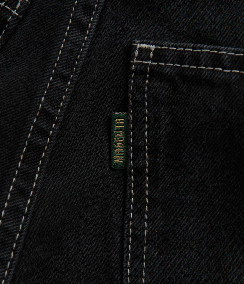 Magenta OG Stitch Jeans in Black Denim