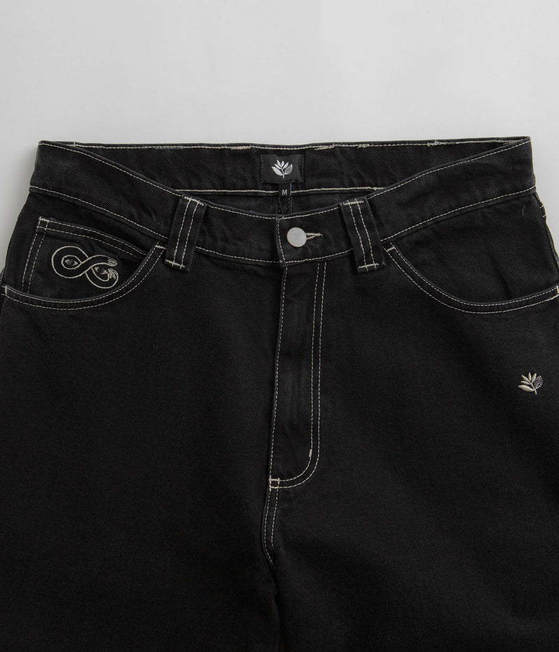 Magenta OG Stitch Jeans in Black Denim