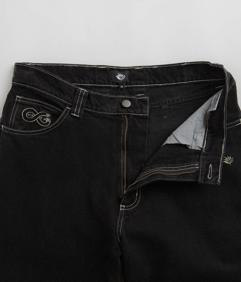 Magenta OG Stitch Jeans in Black Denim