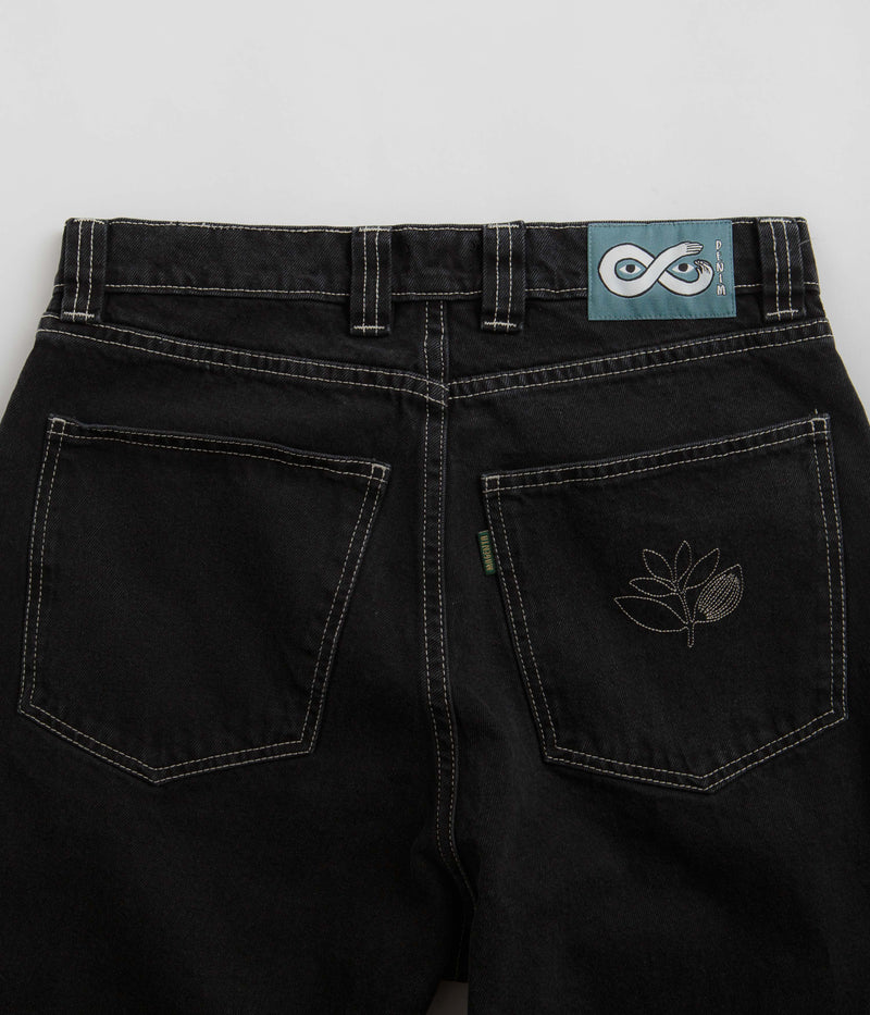 Magenta OG Stitch Jeans in Black Denim
